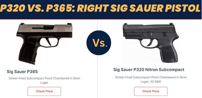 P320 Vs. P365: Difference Between Sig Sauer's P320 & P365.