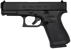 GLOCK 19 - G19 Gen5 9mm Semiautomatic Pistol