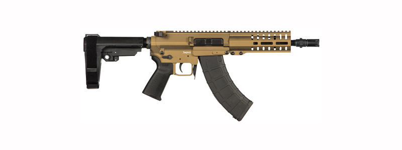 CMMG Banshee 300 Mk47 7.62x39mm AK Pistol with Burnt Bronze Cerakote Finish